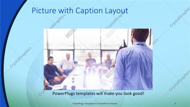 Picture with Caption presentation slide layout