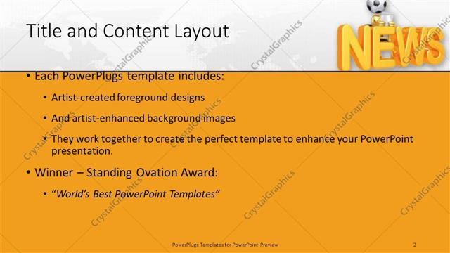 Title and Content presentation slide layout