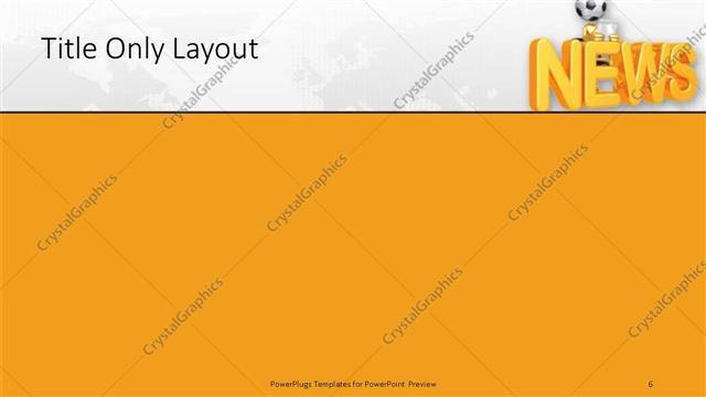 Title Only presentation slide layout