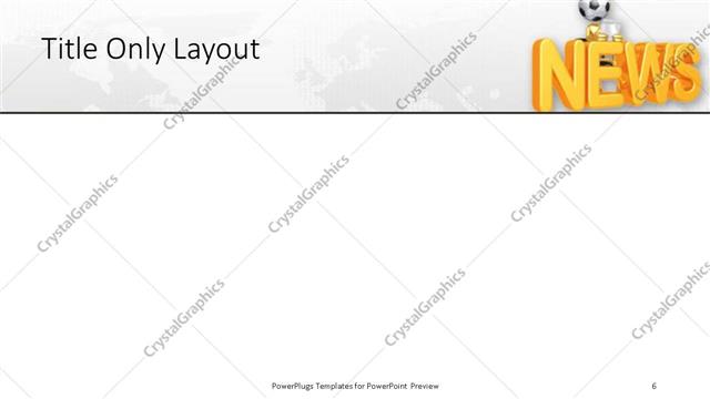 Title Only presentation slide layout