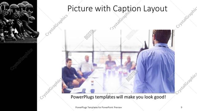Picture with Caption presentation slide layout