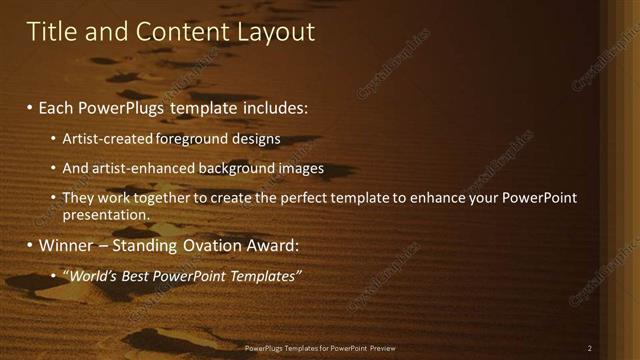 Title and Content presentation slide layout