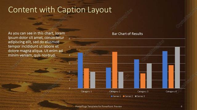 Content with Caption presentation slide layout