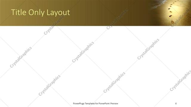 Title Only presentation slide layout