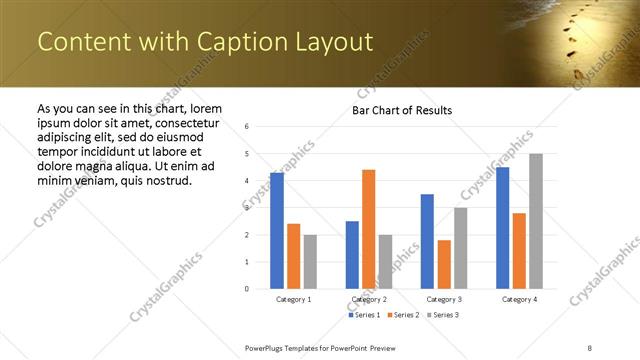 Content with Caption presentation slide layout