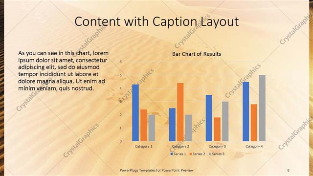 Content with Caption presentation slide layout