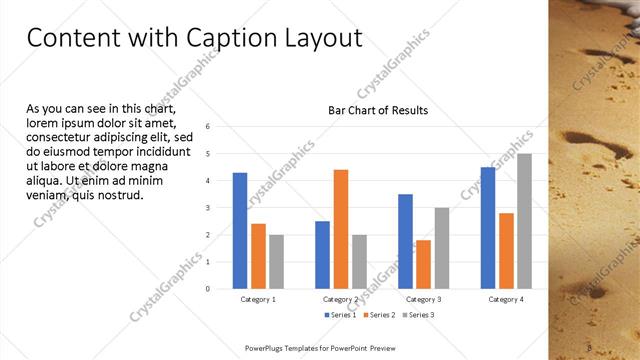 Content with Caption presentation slide layout