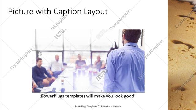 Picture with Caption presentation slide layout