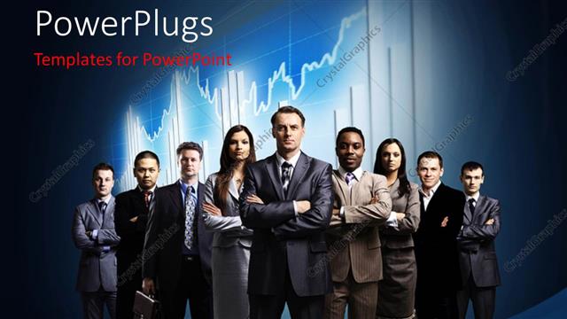  Presentation with team leader - Foreign exchange chart with business team and leader