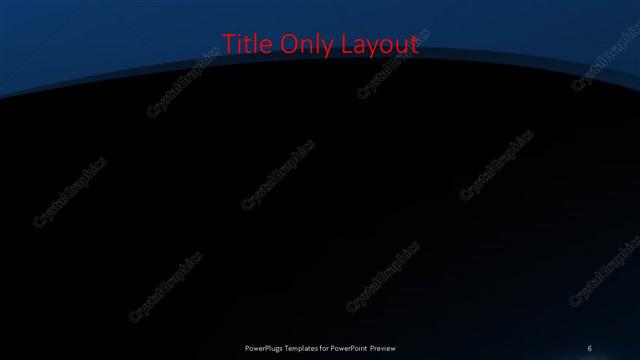 Title Only presentation slide layout