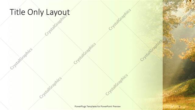 Title Only presentation slide layout