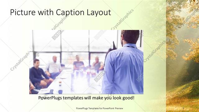 Picture with Caption presentation slide layout