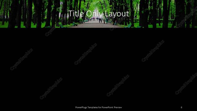 Title Only presentation slide layout