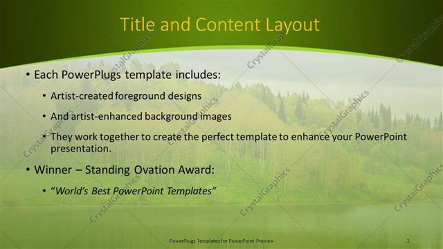 Title and Content presentation slide layout