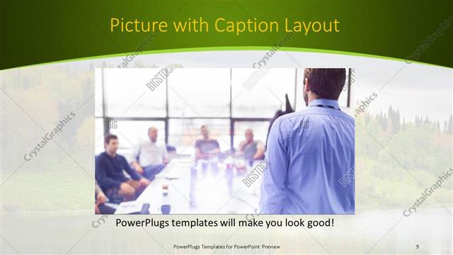 Picture with Caption presentation slide layout