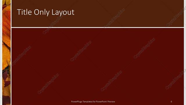 Title Only presentation slide layout