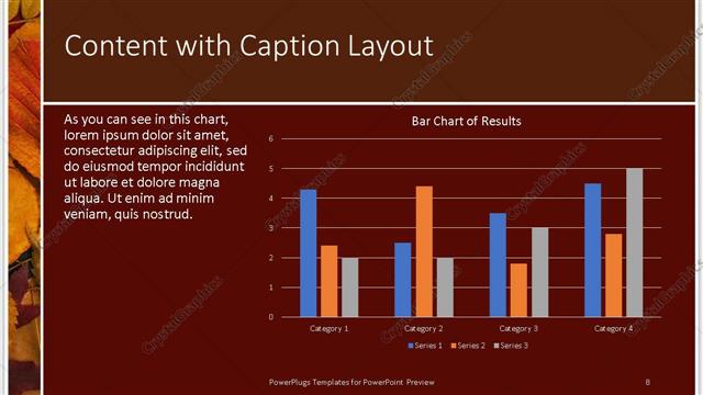 Content with Caption presentation slide layout
