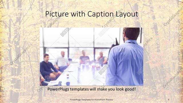 Picture with Caption presentation slide layout