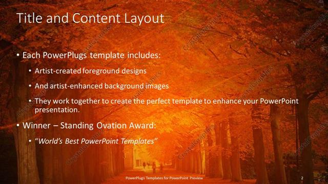 Title and Content presentation slide layout