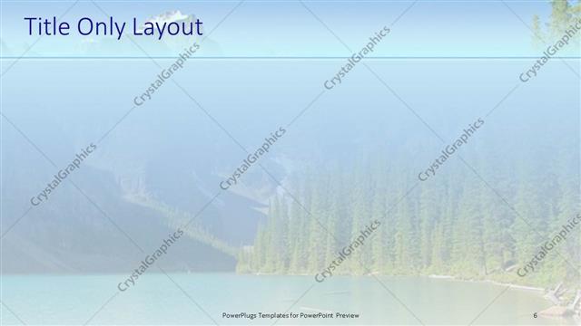 Title Only presentation slide layout