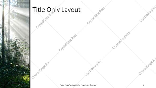 Title Only presentation slide layout