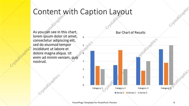 Content with Caption presentation slide layout