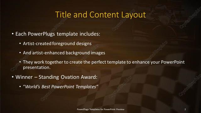 Title and Content presentation slide layout