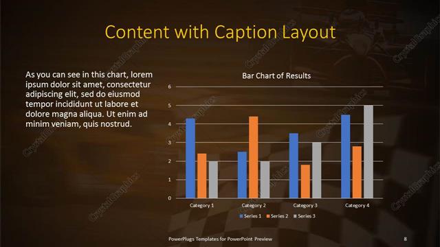 Content with Caption presentation slide layout