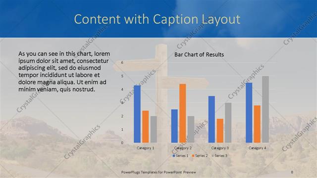 Content with Caption presentation slide layout