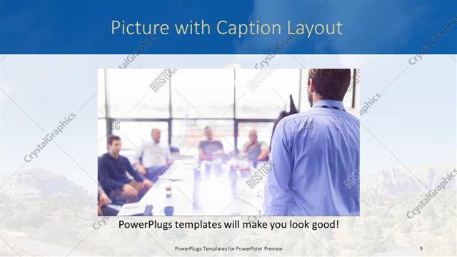 Picture with Caption presentation slide layout