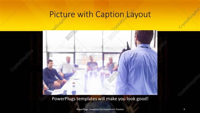 Picture with Caption presentation slide layout