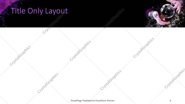 Title Only presentation slide layout