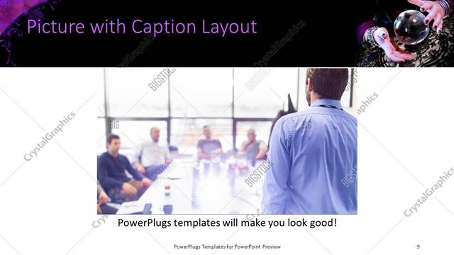 Picture with Caption presentation slide layout
