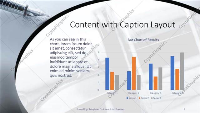 Content with Caption presentation slide layout