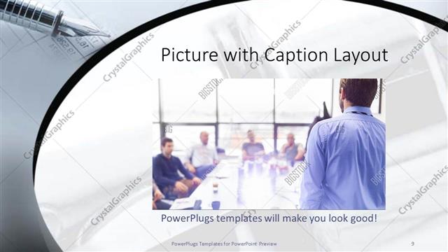 Picture with Caption presentation slide layout
