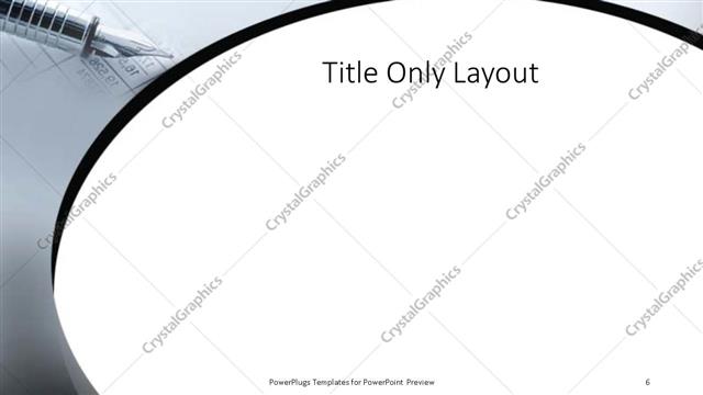 Title Only presentation slide layout