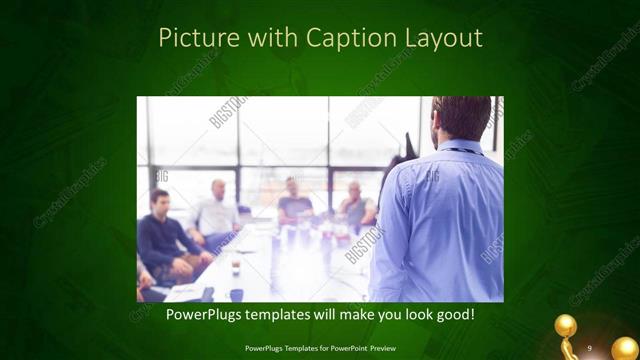 Picture with Caption presentation slide layout