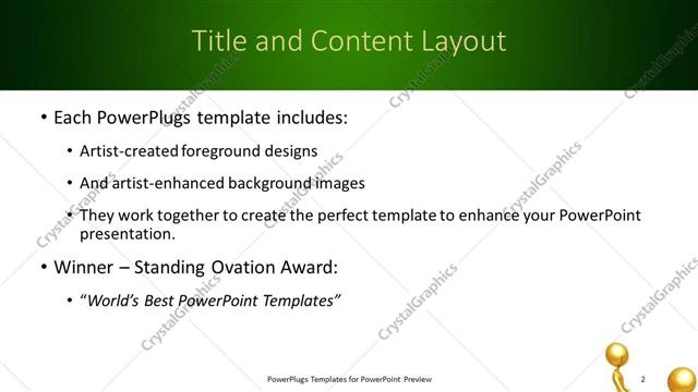 Title and Content presentation slide layout