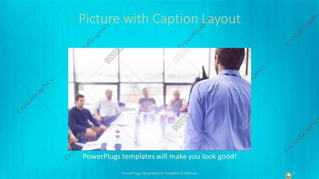 Picture with Caption presentation slide layout