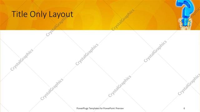 Title Only presentation slide layout