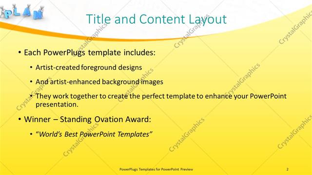 Title and Content presentation slide layout