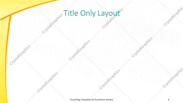 Title Only presentation slide layout