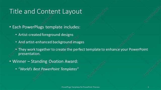 Title and Content presentation slide layout