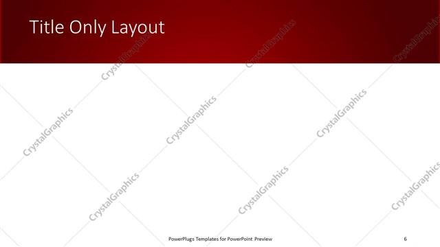 Title Only presentation slide layout