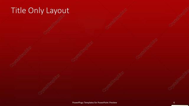 Title Only presentation slide layout