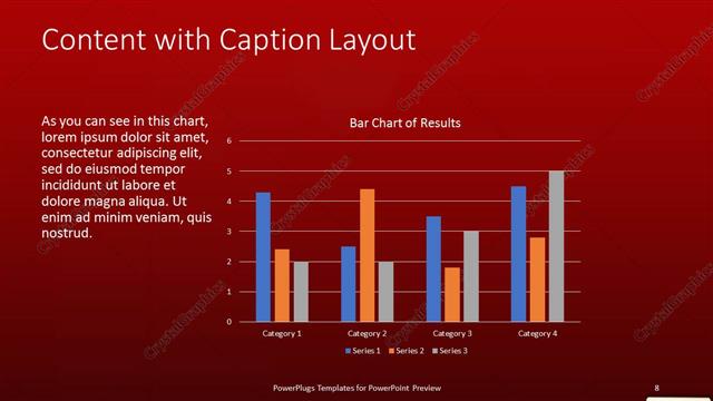 Content with Caption presentation slide layout