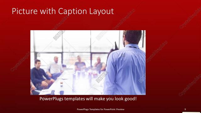 Picture with Caption presentation slide layout