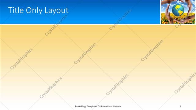 Title Only presentation slide layout