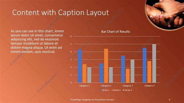 Content with Caption presentation slide layout