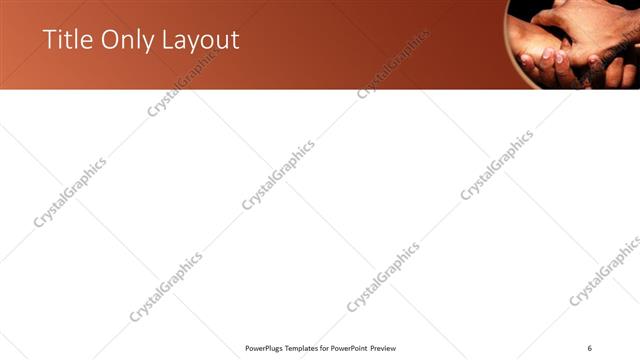 Title Only presentation slide layout